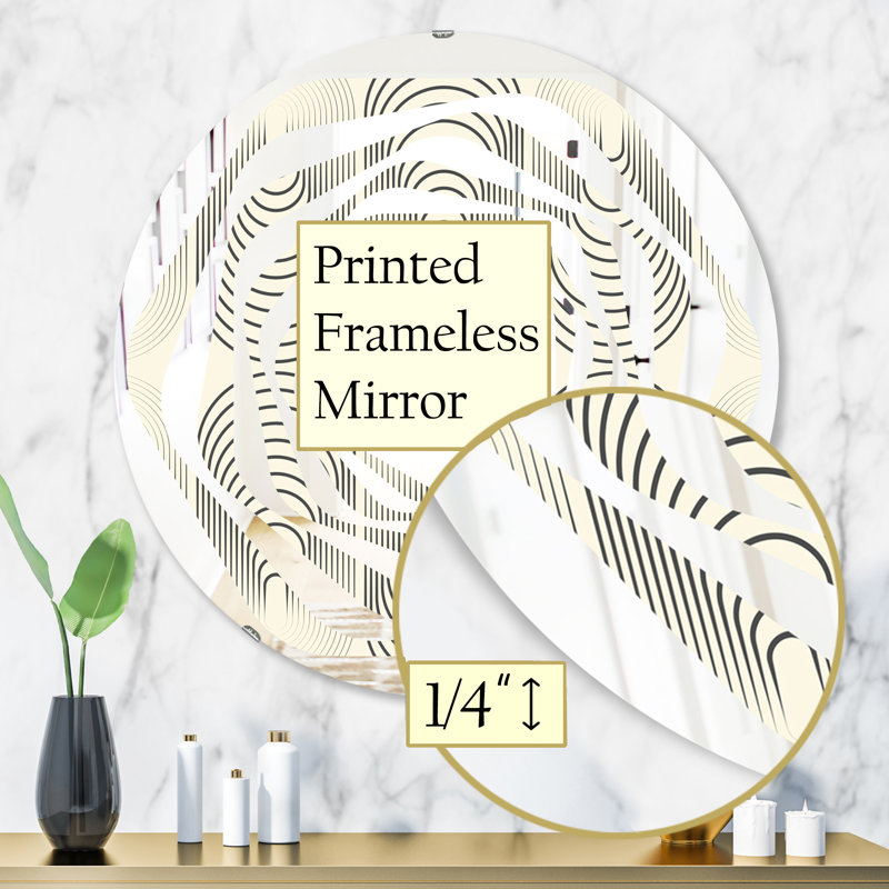 Miroir mural Whirl, H 31,5 po x l po