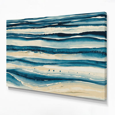 Impression sur toile horizontale à rayures horizontales