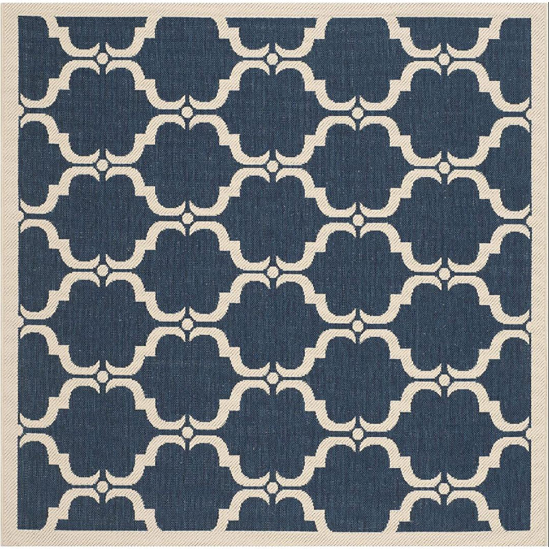 Herefordshire Performance Geometric Indoor/Outdoor Area Rug, Square 7'1"