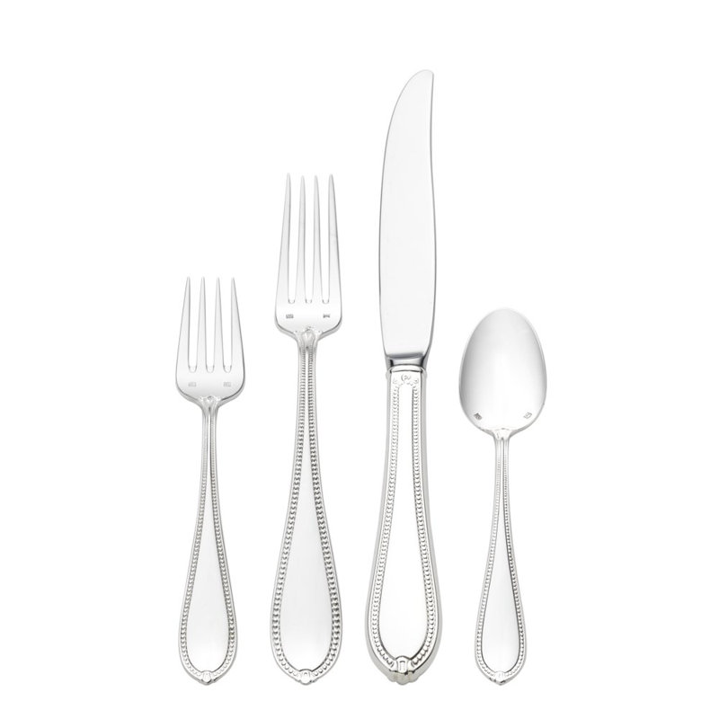 Triumph 4 Piece Sterling Silver Flatware Set, Service for 1