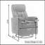 Chaise berçante pivotante en tissu Teddy
