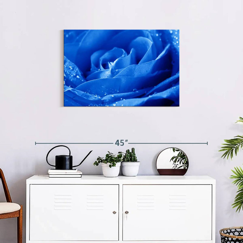 Harnek Dewy - rose bleue, H 20 po x l 30 po