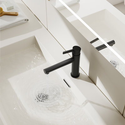 NO Single-handle Bathroom Faucet with Drain Assembly