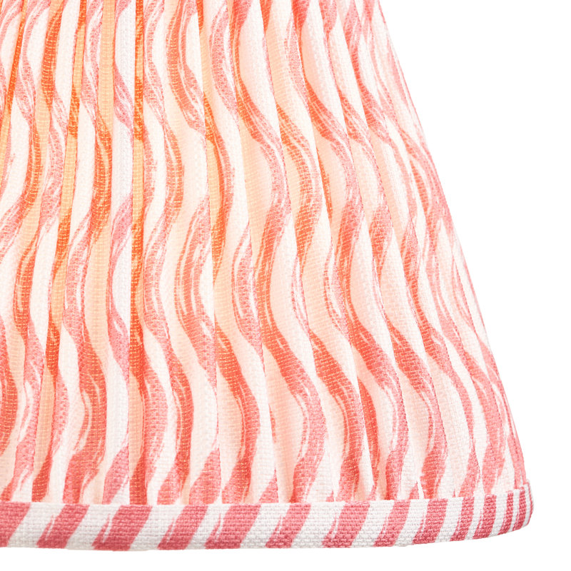 Higgledy Metal Table Lamp, Gloss almond white, Coral pink