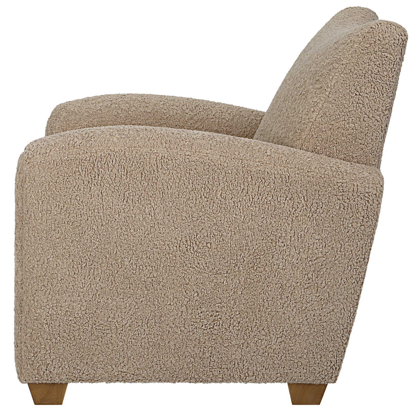 Gloriette Wingback Armchair, Beige Polyester