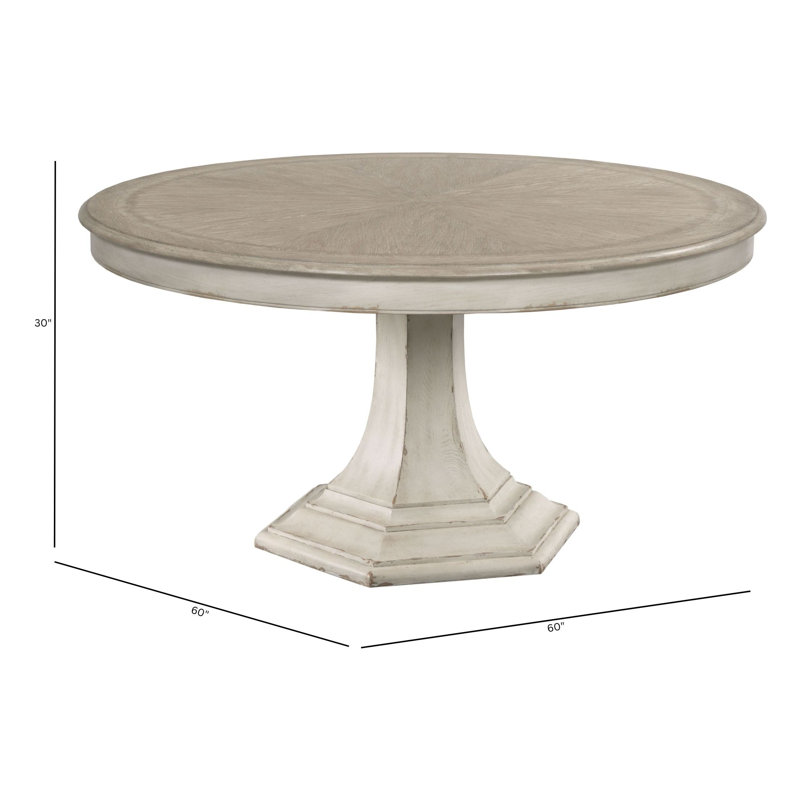 PAQUET DE TABLE À MANGER ROND CIVETTE, Brun