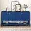 Console fonctionnelle avec beaucoup de rangement, idéale pour le bureau, l'entrée et le salon