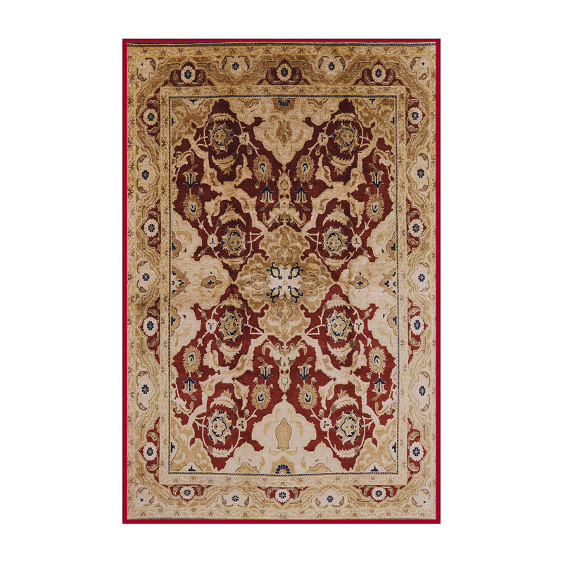 Tapis oriental rouge / beige Garig, Rectangle 5 pi x 8 pi