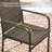 4-Person Patio Dining Set with Round Metal Dining Table and 4 Rattan Armrest Dining Chairs-1929560478