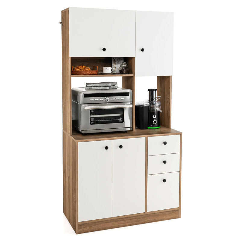 Garde-manger de 71 po Nycere, Blanc / Brun