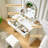 Vanity Desk & 2 Armoire Wardrobe Cabinet With 5 Drawers & 3 Color And Lighting Brightness Adjustable, Dressing Table Set With Mirror And Lights ,white