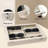 Sunglasses Organizer Sunglass Organizer Tray Jewelry Organizer Tray With Lid Sunglasses Organizer Case Watch Storage Box Drawer Organizer Tray Beige (8 Grids)