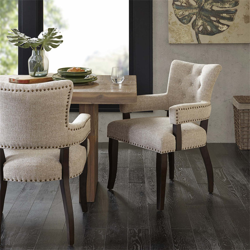 Chaise de salle à manger avec accoudoirs (ensemble de 2)