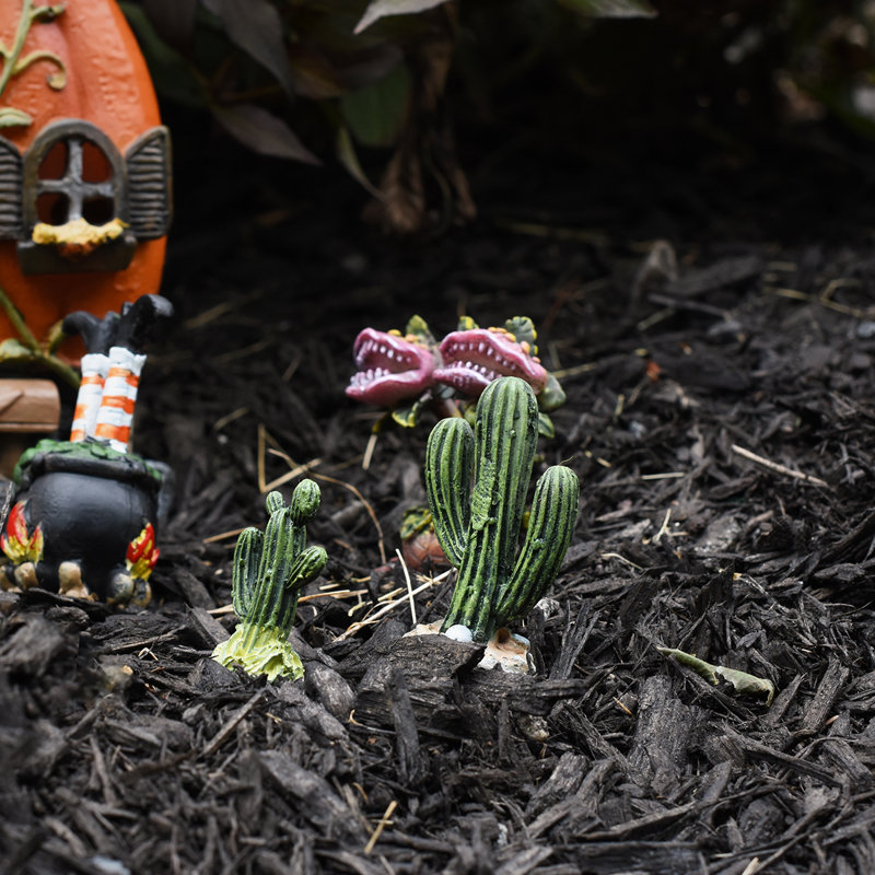 Figurine miniature de paysage de jardin de fée de cactus du désert