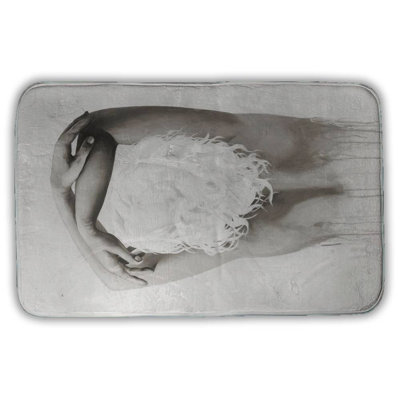 Sweet woman Bath Mat with Non-Slip Backing - Quick Dry Memory Foam Bathroom Rug - Absorbent - Modern Plush Spa-Style - Machine Washable