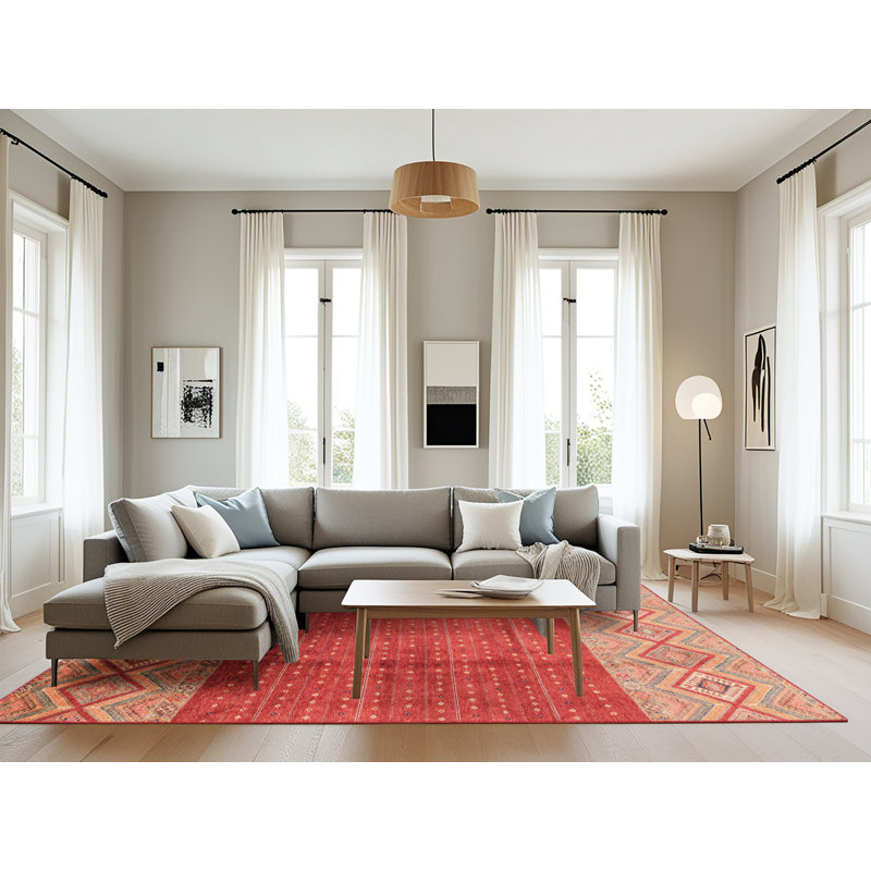 Tapis abstrait moderne 3696, Rectangle 8 pi x 12 pi