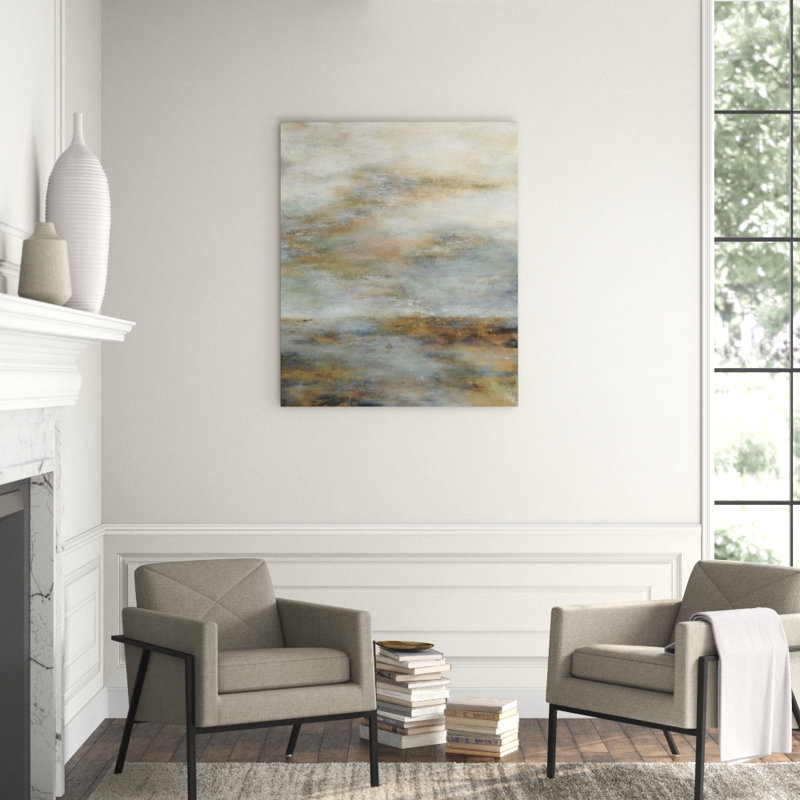 Misty Morning Painting by Beverly Fuller, 48" H x 40" W, Outdoor