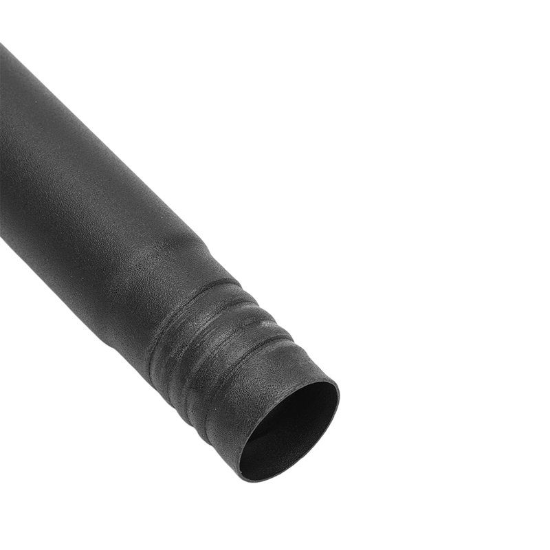 Black Carbon Steel Adjustable 2.5cm Bay Window Single Curtain Rod, 2.5cm H x 121cm W x 2.5cm D