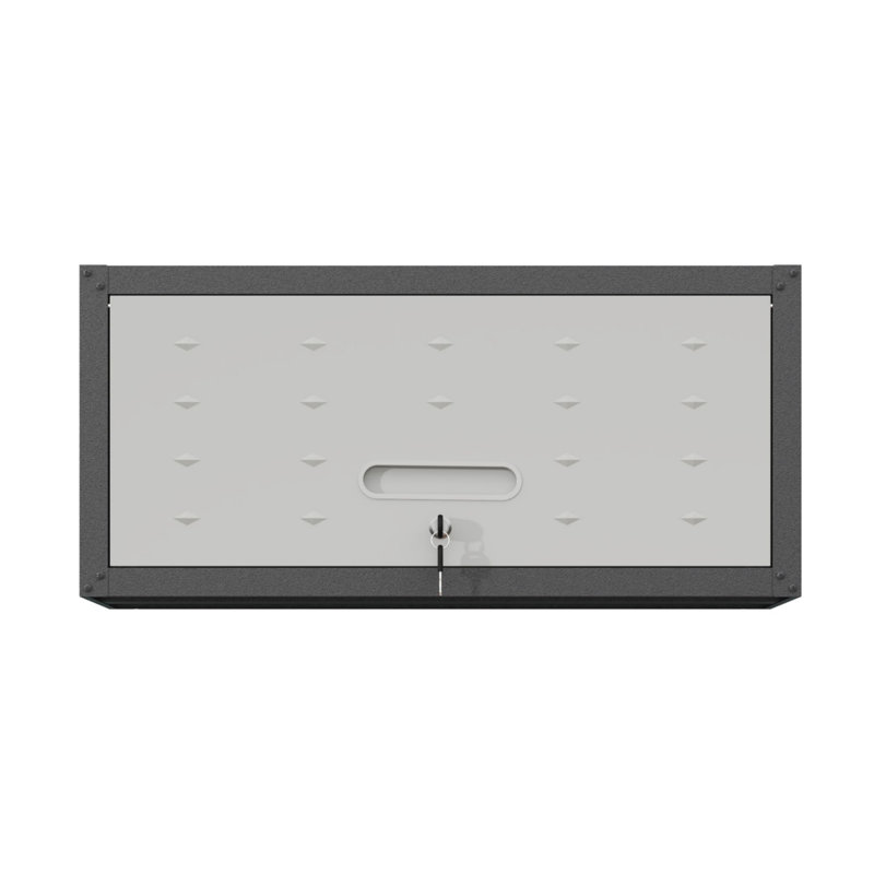 Heavy-Duty Metal Wall-Mounted Tool Storage Cabinet, Garage Storage Cabinet, Suitable For Garages/Workshops, Gray