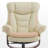 Kalson Swivel Recliner with Ottoman, Reclining Chair with Adjustable Back, Faux Leather-802971854