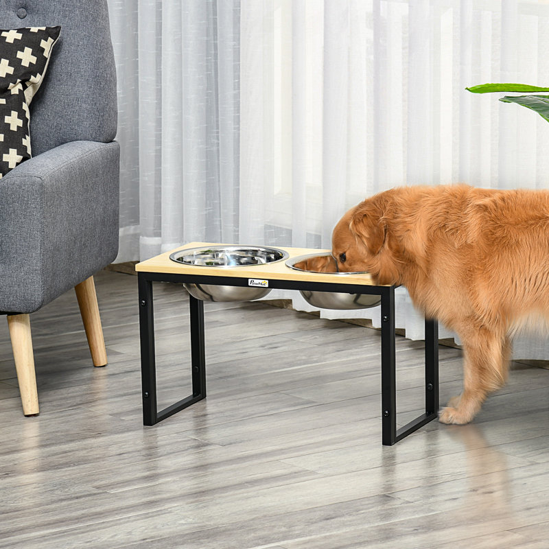 Elevated Feeder, Black/Natural