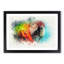 Rainbow Macaw Parrot in Abstract - Picture Frame Graphic Art Print-55765164-55765166