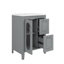 Armoire de meuble-lavabo 24 po avec tiroirs simples et porte et tablette flexible-904323718