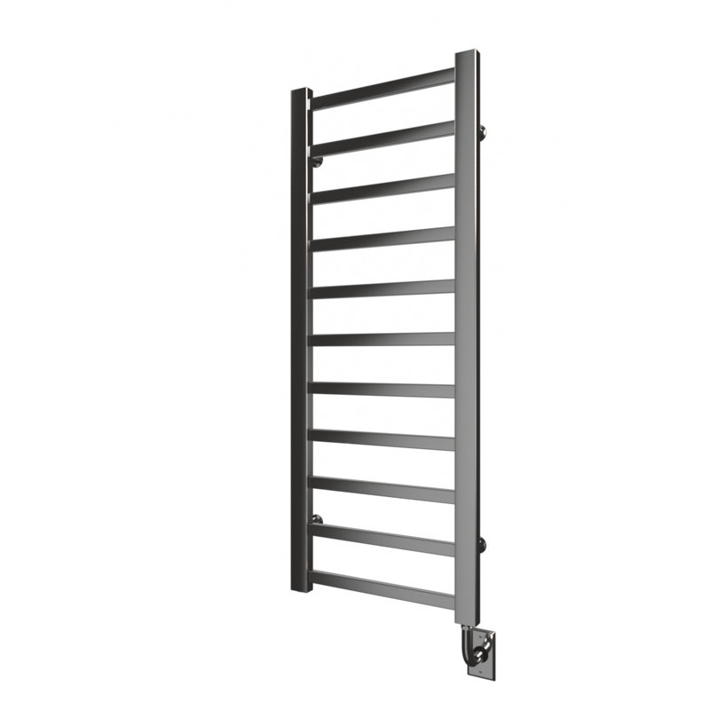 Chauffe-serviettes électrique mural 19,5 "x50,5" Milano, Chrome chrome, H 50,5 po x l 19,5 po x P 3 po