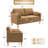 Lagoa 59.8" W Boucle Square Arm Loveseat-1553399617