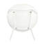 Chaise d'appoint en blanc, style moderne minimaliste, lumière du soleil et eau, mélange de polypropylène, profondeur de 26,57 po, assemblage inclus 2 pièces, matériau Sun Lines, 25,98 po de largeur, outils