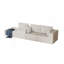 Canapé modulaire en mousse 108,3 po, canapé en forme de L avec méridienne, canapé nuage modulaire pour le salon, canapé rembourré en velours côtelé beige-220269408