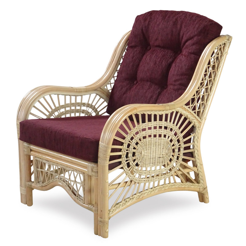 Fauteuil capitonné de 28 po de largeur, Bourgogne