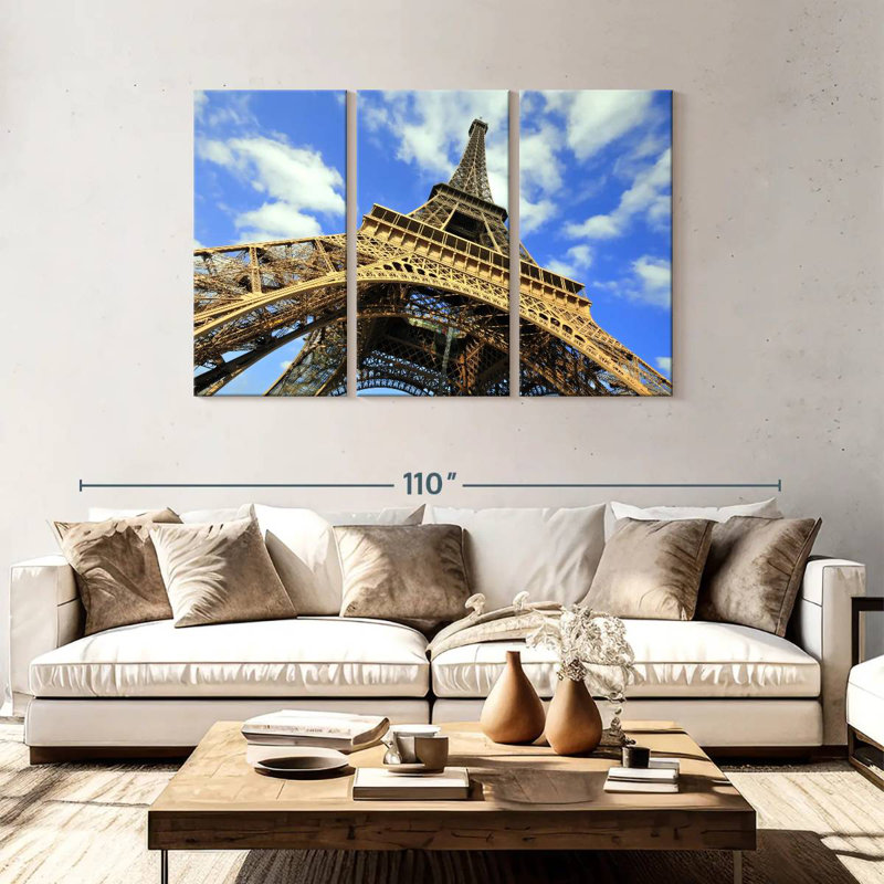 Lilie Towering Eiffel Tower Paris, 48" H x 74" W