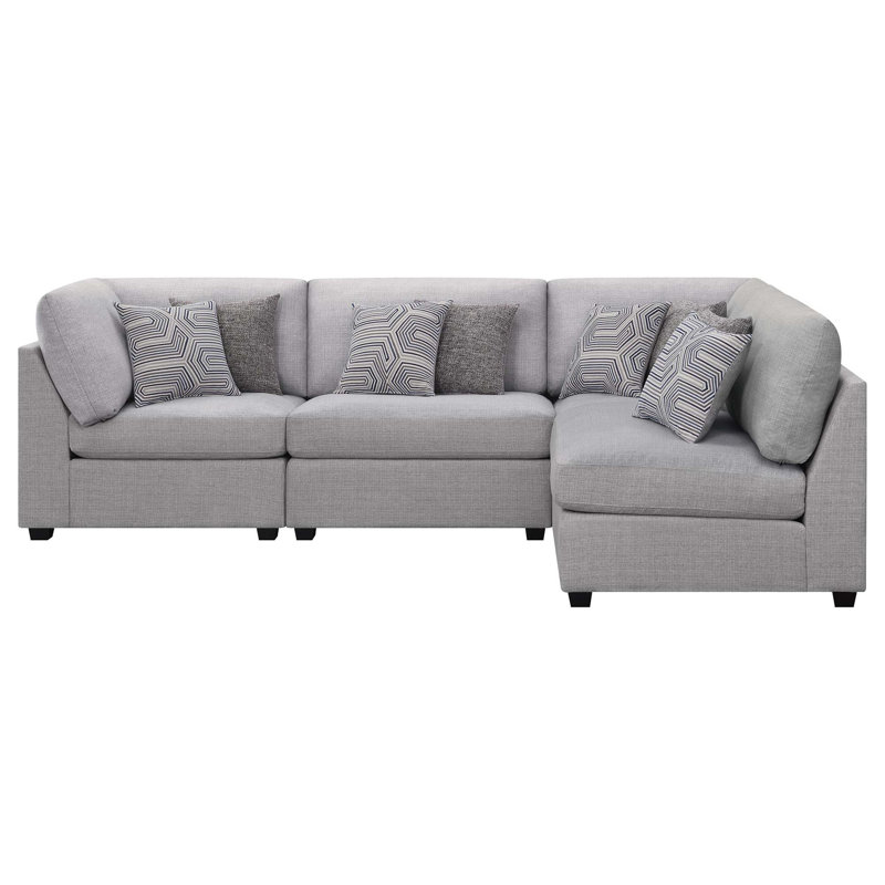 Canapé modulaire modulaire peu encombrant avec duvet de plumes moelleux