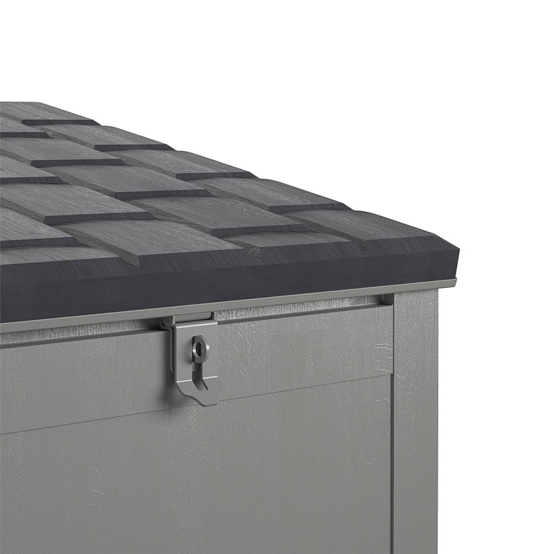 BoxGuard Large Lockable Package Delivery and Storage Box, 6.3 cubic feet, Black/Gray