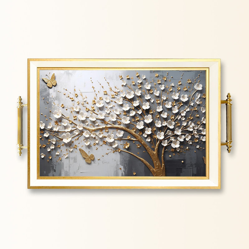 Élégant plateau en verre de 19,7 po x 11,4 po x 1,4 po | Fabrication 100% verre durable | Facile à nettoyer avec un chiffon humide | Idéal pour le service, la présentation décorative et l'organisation | Ajout élégant à la décoration intérieure