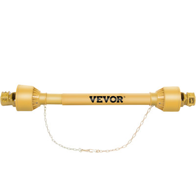 PTO Shaft, 1-3/8” 6 Spline Tractor and Implement Ends PTO Driveline Shaft, Series 4 Tractor PTO Shaft, 43”-59” Brush Hog PTO Shaft with Slip Clutch Black, for Finish Mower, Rotary Cutter