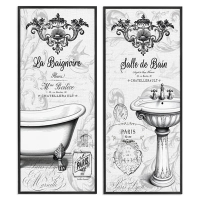 Ensemble de 2 giclées encadrées par Antique