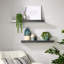Tayshia 2 Piece Grey Gloss Floating Shelves-806628301