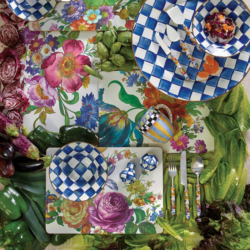 White Flower Market Placemats
