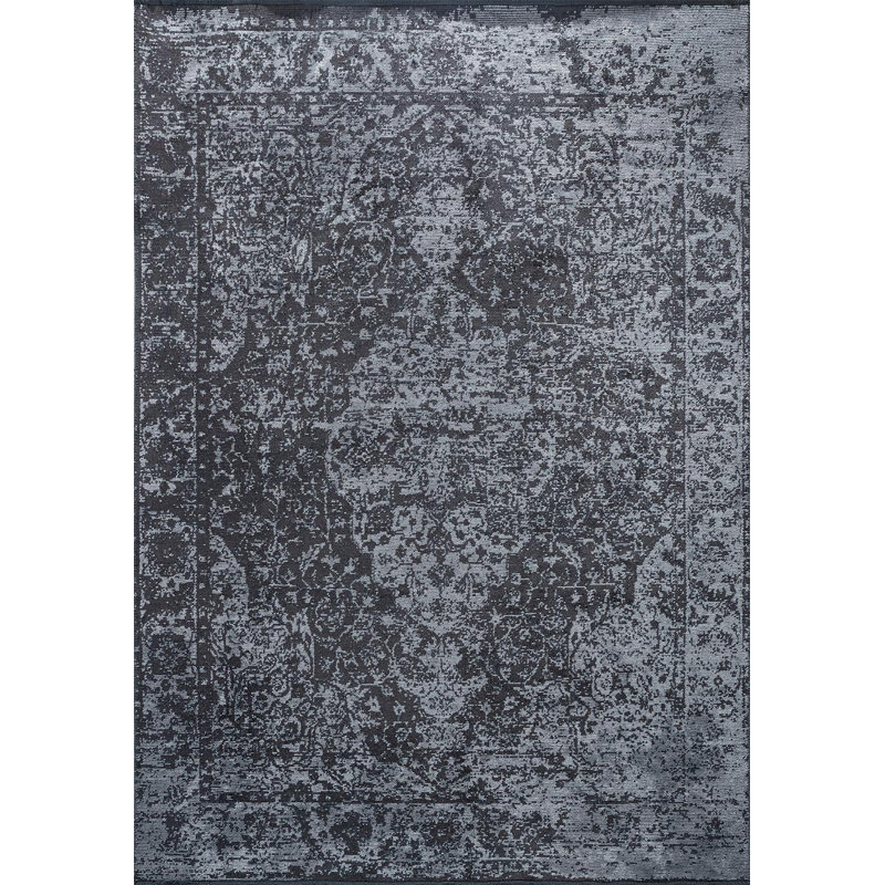 Médaillon oriental traditionnel, Rectangle 6 pi 7 po x 8 pi 3 po