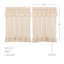 Rideau de café en coton de couleur unie 72 "Urbano-1169506439-1169506436