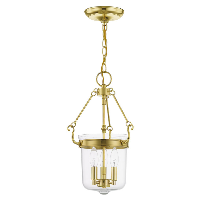Luminaire suspendu à 3 lumières Walbridge, Bronze, H 18,5 po x l 10,5 po x P 10,5 po