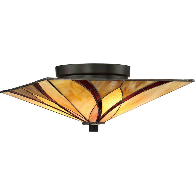 Rockton Glass Semi Flush Mount