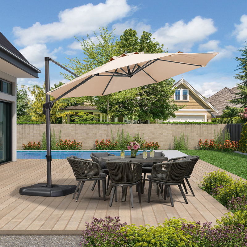 335cm Cantilever Parasol, Beige