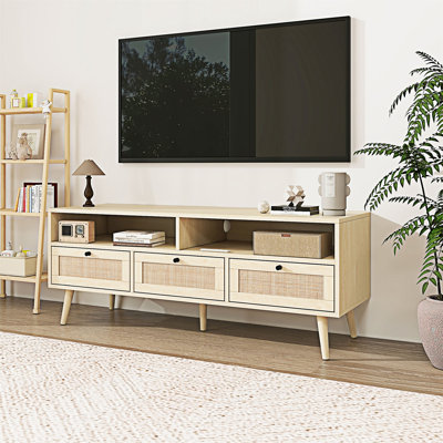 Rattan TV Stand TV Console Table