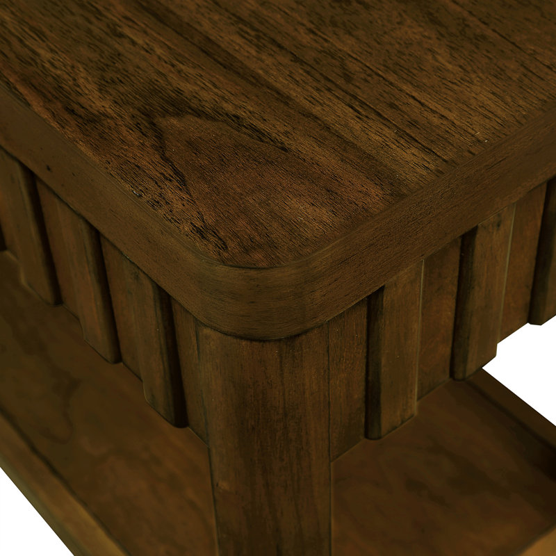 Ensemble de table basse de salon rectangulaire, ensemble de table de salon 3 pièces avec pieds en bois massif, 1 table basse et 2 tables de bout, ensemble de table basse en bois
