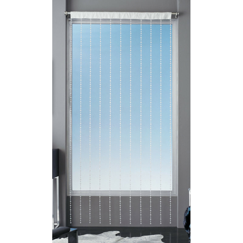 Rideau en polyester Grayce, Transparent