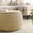 Round Storage Ottoman, 2 in 1 Function, Work as End table and Ottoman