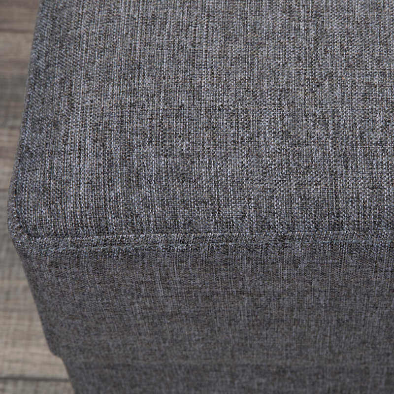 Gray Chenille Convertible Sleeper Arm Chair with Storage